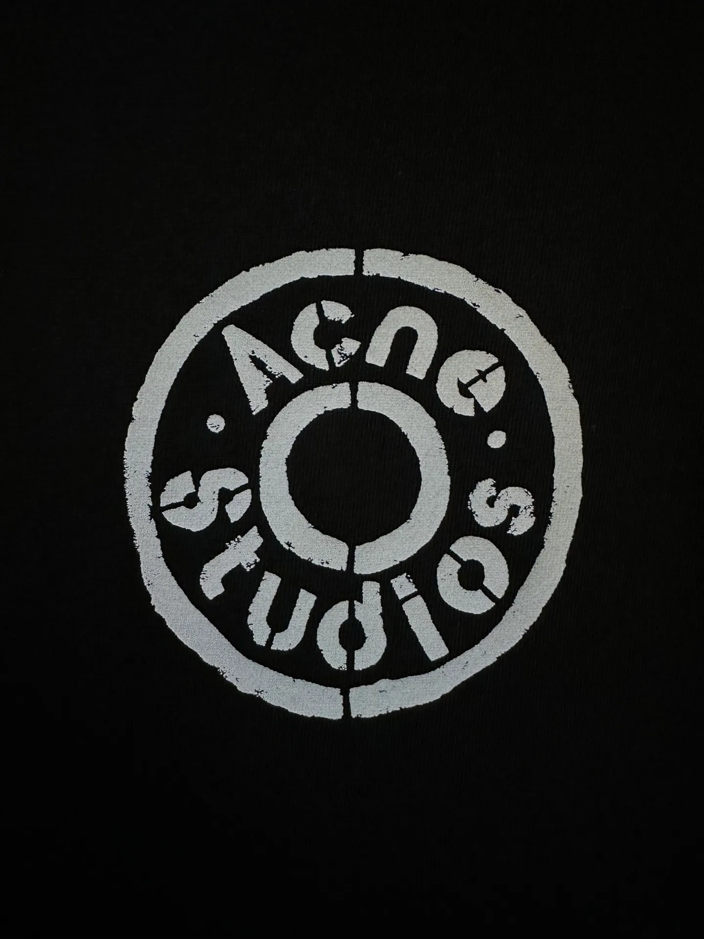 165 Acne studio 26ss Series T ： 2*2 Color Change Same Style Color: Black White Size: XS S M L XL